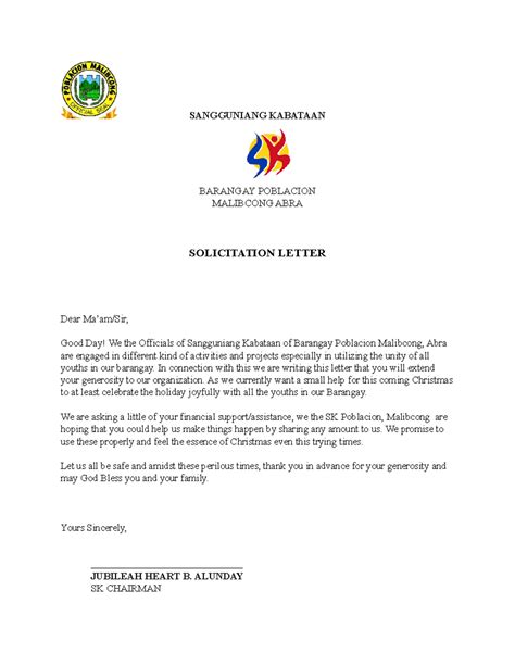 solicitation letter tagalog|Iba pa.